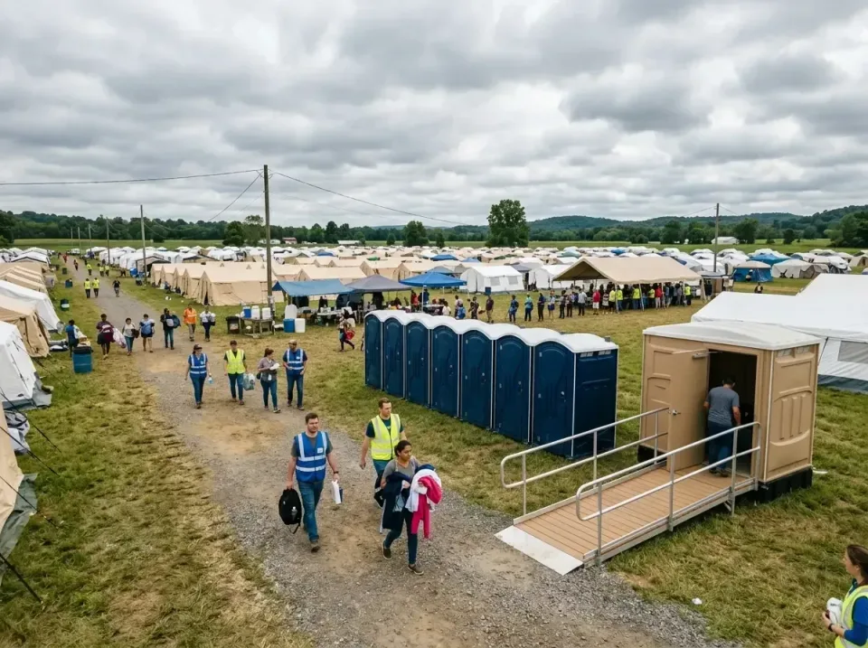 disaster-relief-camp-restrooms-010 — frequently asked questions, Dumpster & Portable Bathrooms Rental in Golden Hills, CA